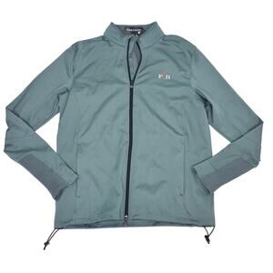 Greyson Mens Sequoia Full Zip Green Golf Jacket M